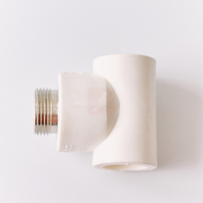 Тройник Pilsa PPR НР 25х1/2", белый Тройник Pilsa PPR НР 25х1/2", белый