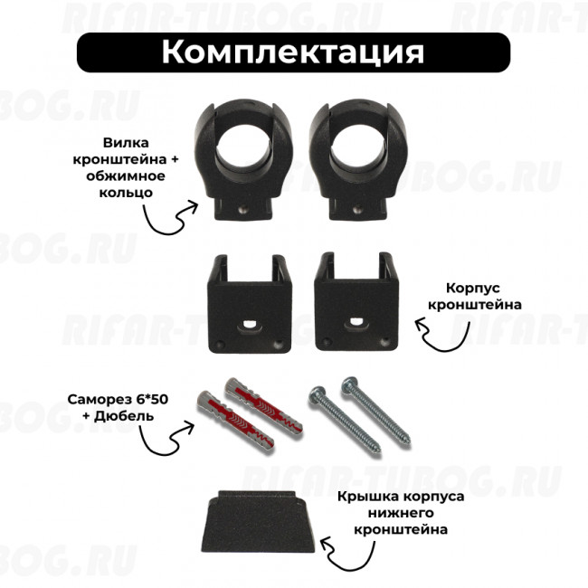Радиатор трубчатый стальной Rifar Tubog Ventil 2180 DV1, 10 сек.3/4 ниж.подк. Черный янтарь, матовый, (кроншт.в компл.)