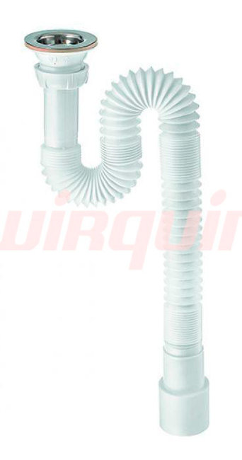 Сифон для раковины гофрированный Wirquin 1 1/4”х40/50 мм, L=800 мм