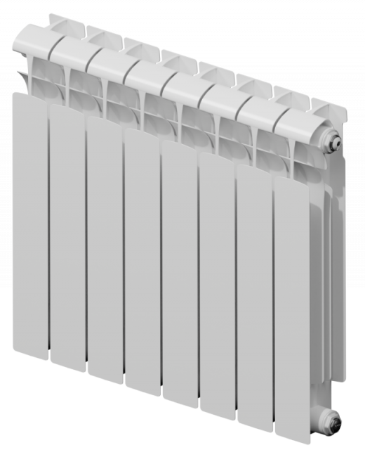 Биметаллический радиатор Rifar EcoBuild 500-8 секций, белый
