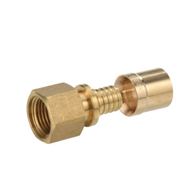 Муфта (штуцер) аксиальная, переходная Comap PEXY Max 16х1/2" с ВР серия S7270RV латунь PGM4041 Муфта (штуцер) аксиальная, переходная Comap PEXY Max 16х1/2" с ВР серия S7270RV латунь PGM4041