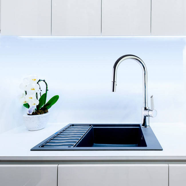 Смеситель для кухни Ramon Soler с выдвижной лейкой и поворотным изливом Kitchen 387901V1MC Смеситель для кухни Ramon Soler с выдвижной лейкой и поворотным изливом Kitchen 387901V1MC