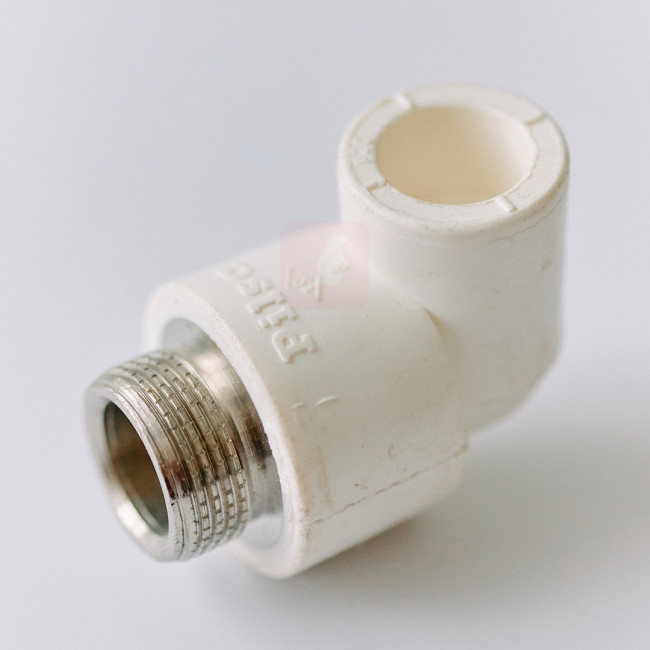 Колено Pilsa PPR НР 20х3/4", белое Колено Pilsa PPR НР 20х3/4", белое