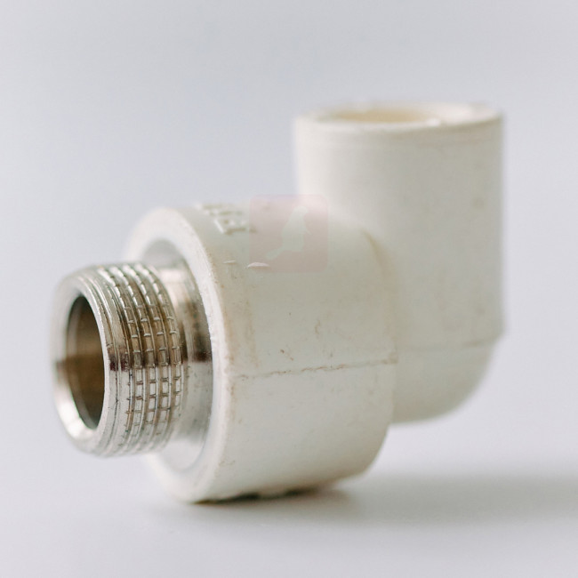 Колено Pilsa PPR НР 20х3/4", белое Колено Pilsa PPR НР 20х3/4", белое