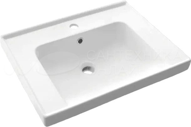 Тумба с раковиной Sanstar Lanciano 60, 2 ящика, напольная, белая, Грейс 60 Тумба с раковиной Sanstar Lanciano 60, 2 ящика, напольная, белая, Грейс 60
