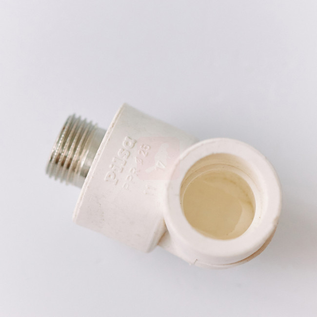 Колено Pilsa PPR НР 25х1/2", белое