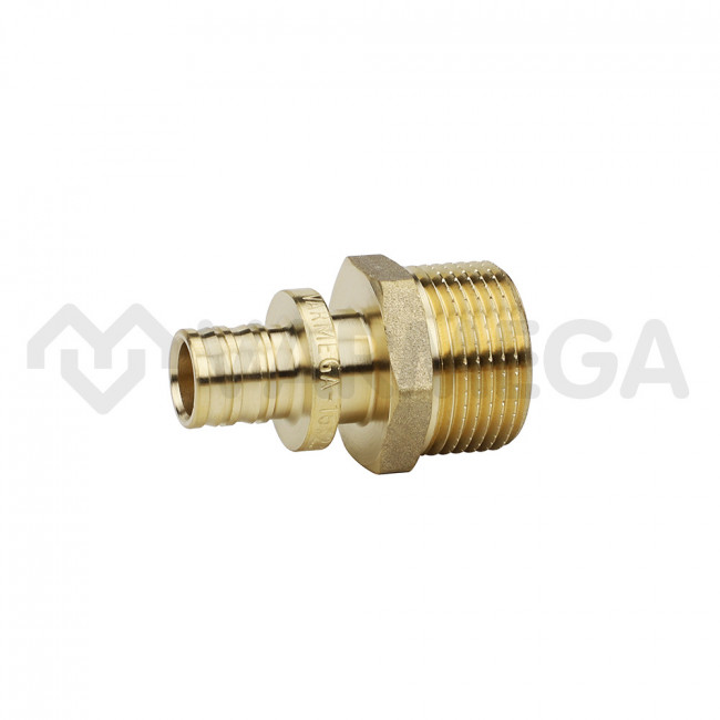 Муфта переходная (штуцер) Varmega Slide-fit с НР 25 мм*1“, латунь, аксиальная VM51217 Муфта переходная (штуцер) Varmega Slide-fit с НР 25 мм*1“, латунь, аксиальная VM51217