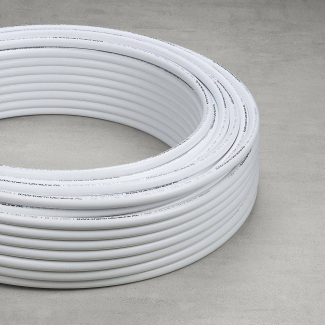 Труба металлопластиковая KAN-Therm UltraLIine PE-RT/Al/PE-RT 16X2,2 10 бар, 200 м, многослойная Труба металлопластиковая KAN-Therm UltraLIine PE-RT/Al/PE-RT 16X2,2 10 бар, 200 м, многослойная