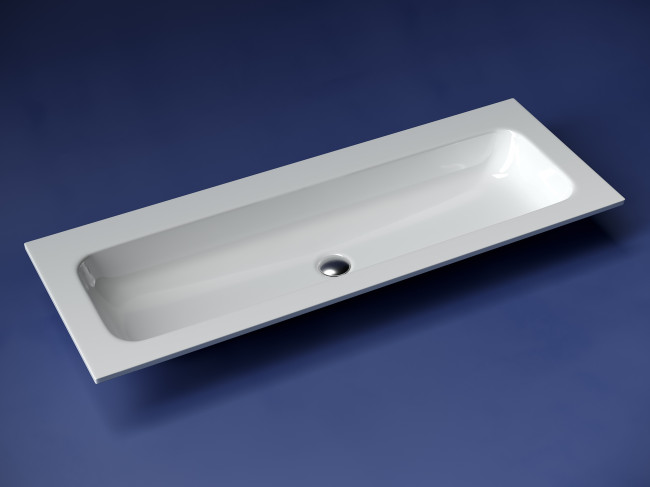Раковина накладная Ceramicanova Grace 1210*457*137 мм, прямоугольная,  без отверстия под смеситель CN7016wx