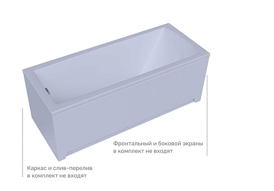 Ванна акриловая Aquatek Либра NEW 1700х750, прямоугольная, универсальная, без каркаса, без экрана, без гидромассажа Ванна акриловая Aquatek Либра NEW 1700х750, прямоугольная, универсальная, без каркаса, без экрана, без гидромассажа