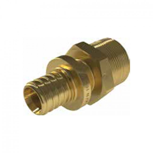 Муфта (штуцер) переходная KAN-therm UltraLine 20х2,8/3/4" с НР, латунь, аксиальная 2509045003