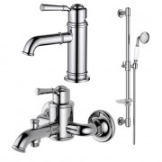Комплект для ванны Aquatek Классик AQ1530CR 3 в 1, хром AQ1530CR Комплект для ванны Aquatek Классик AQ1530CR 3 в 1, хром AQ1530CR
