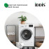 Кран шаровой угловой латунный Iddis ДУ15(1/2")х20(3/4") Ш-Ш с отражателем, квадрат, для подключения сантехприборов, кран-букса 910B0Z4C2CZ