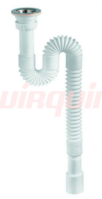 Сифон для раковины гофрированный Wirquin 1 1/4”х32/40мм, L = 800 мм