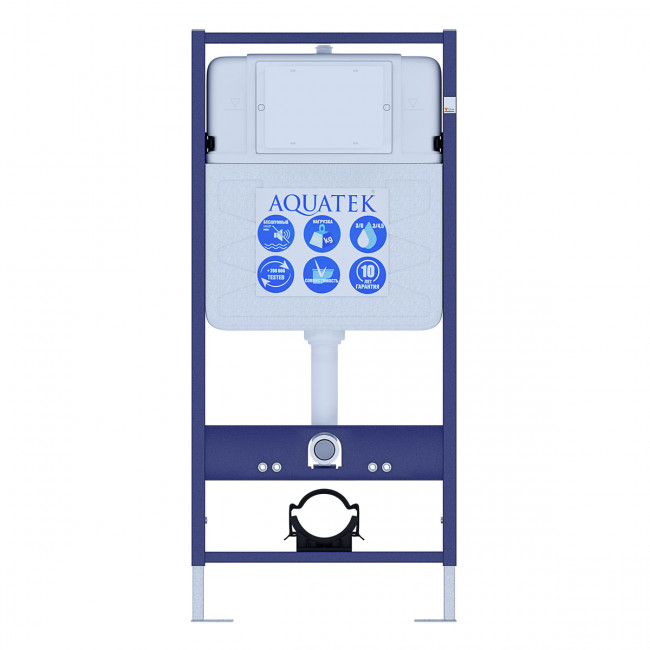 Комплект подвесного унитаза Aquatek Мия AQ2004-00 и инсталляции Aquatek Standard 50 INS-0000012 с звукоизол. прокладкой, панелью смыва KDI-0000022 (белая) и крепежом 4в1 Комплект подвесного унитаза Aquatek Мия AQ2004-00 и инсталляции Aquatek Standard 50 INS-0000012 с звукоизол. прокладкой, панелью смыва KDI-0000022 (белая) и крепежом 4в1