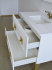 Тумба для ванной комнаты Atoll Парадис 100, подвесная, 2 ящика выдвижных, белый матовый, под раковину Redo R-100