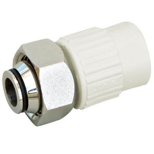 Муфта комбинированная с накидной гайкой Fuzitek PPR 20х3/4" евроконус, белая FT05301 Муфта комбинированная с накидной гайкой Fuzitek PPR 20х3/4" евроконус, белая FT05301