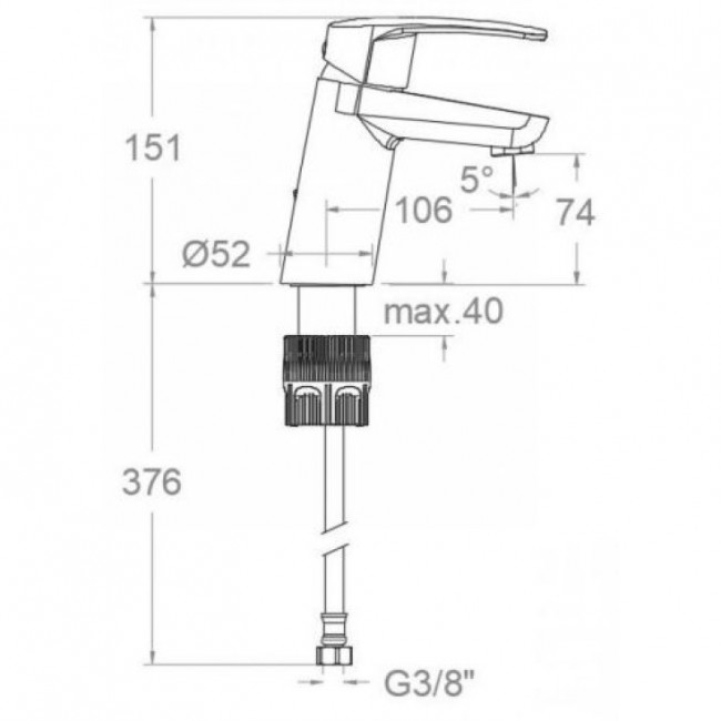 Смеситель для раковины Ramon Soler New Fly 570111 Смеситель для раковины Ramon Soler New Fly 570111
