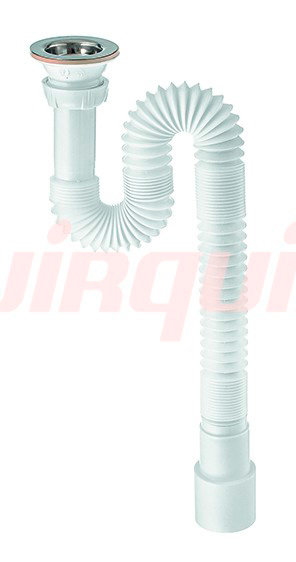 Сифон для раковины гофрированный Wirquin 1 1/4”х40/50 мм. L = 1200 мм