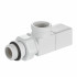 Набор дизайн-вентилей Royal Thermo Cube, осевой 1/2" (белый) НС-1422572