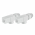 Набор дизайн-вентилей Royal Thermo Cube, осевой 1/2" (белый) НС-1422572
