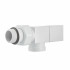 Набор дизайн-вентилей Royal Thermo Cube, осевой 1/2" (белый) НС-1422572