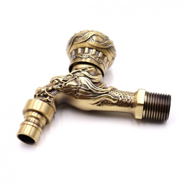 Кран со штуцером Vieir ДУ15(1/2") ретро (короткий) декор/бронза VR322 Кран со штуцером Vieir ДУ15(1/2") ретро (короткий) декор/бронза VR322