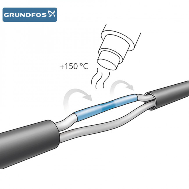 Муфта термоусадочная кабельная, плоская Grundfos КМ 4X16,0-25,0 комплект Муфта термоусадочная кабельная, плоская Grundfos КМ 4X16,0-25,0 комплект