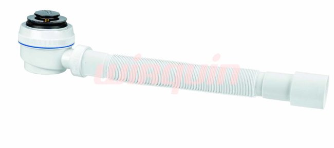 Сифон для душевого поддона «Элит» VIRPlast 1 1/2"х40/50 с отверстием слива 50 мм, выпуск Клик-Клак и с гофротрубой Сифон для душевого поддона «Элит» VIRPlast 1 1/2"х40/50 с отверстием слива 50 мм, выпуск Клик-Клак и с гофротрубой