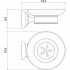 Мыльница блюдце Aquatek Классик AQ4503CR