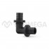 Угольник 90° Varmega Slide-fit 32 мм равносторонний, аксиальный PPSU, VM50804