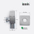 Кран шаровой угловой латунный Iddis ДУ15(1/2")х15(1/2") Ш-Ш с отражателем, квадрат, для подключения сантехприборов, кран-букса 910B0Z3C2CZ