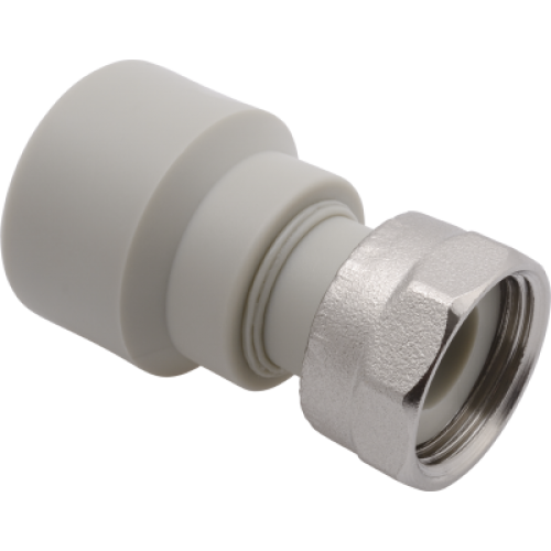 Муфта FV-Plast PPR 25х1", с накидной гайкой, серая Муфта FV-Plast PPR 25х1", с накидной гайкой, серая