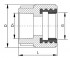 Муфта комбинированная, переходная Valfex PPR ВР 32х1/2", белая