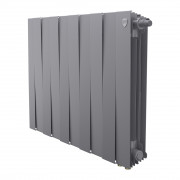 Радиатор биметаллический Royal Thermo Piano Forte 500 серебристый VR80 - 10 секц.