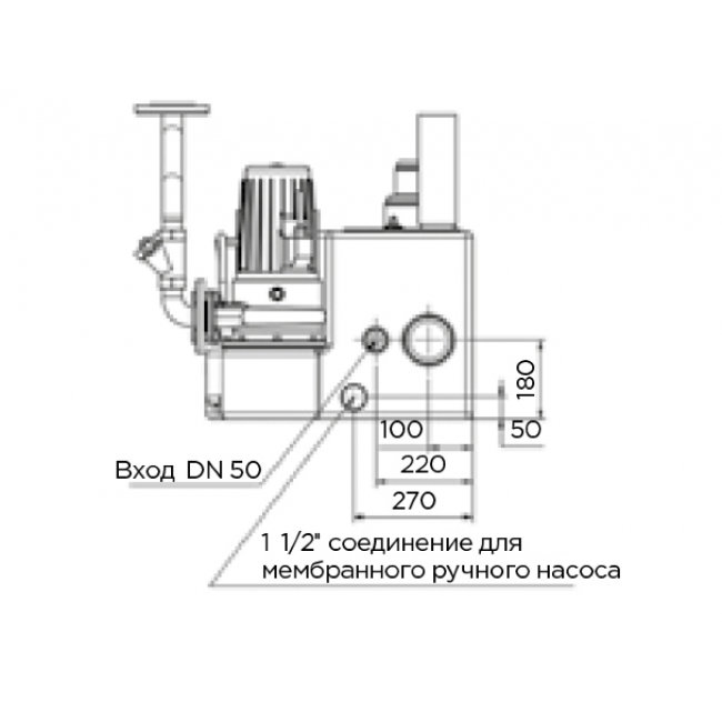 Канализационная насосная станция SFA SANICUBIC 1 GR SE71.3 T