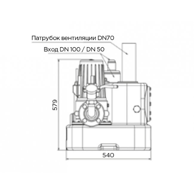 Канализационная насосная станция SFA SANICUBIC 1 GR SE71.3 T