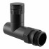Набор дизайн-вентилей Royal Thermo Piano, прямой 1/2" (черный) НС-1422580