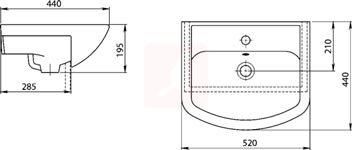 Тумба с раковиной Sanstar Афина 50, без ящиков, белая, Акватон 50