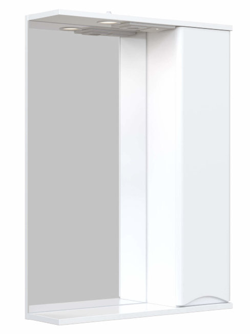 Зеркальный шкаф Sanstar Smile 70 П 1 дверца, белый Зеркальный шкаф Sanstar Smile 70 П 1 дверца, белый