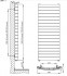 Биметаллический вертикальный радиатор Rifar Confex Ventill V 500-22 секции, белый