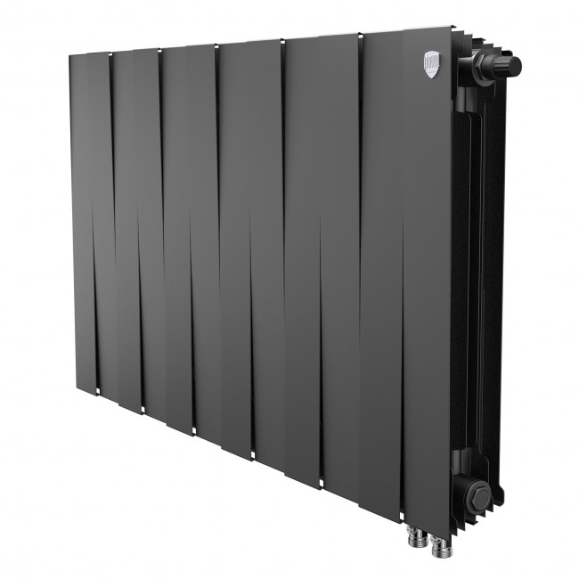 Радиатор биметаллический Royal Thermo Piano Forte 500 черный VR80 - 12 секц. Радиатор биметаллический Royal Thermo Piano Forte 500 черный VR80 - 12 секц.