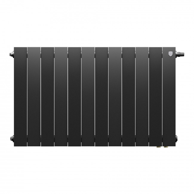 Радиатор биметаллический Royal Thermo Piano Forte 500 черный VR80 - 12 секц. Радиатор биметаллический Royal Thermo Piano Forte 500 черный VR80 - 12 секц.