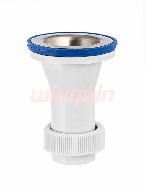 Выпуск для мойки VIRPlast с нержавеющей чашкой 70 мм Выпуск для мойки VIRPlast с нержавеющей чашкой 70 мм
