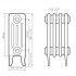Радиатор чугунный Радимакс Derby 300, 10 секций