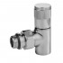 Набор дизайн-вентилей Royal Thermo Piano, угловой 1/2" (хром) НС-1144294
