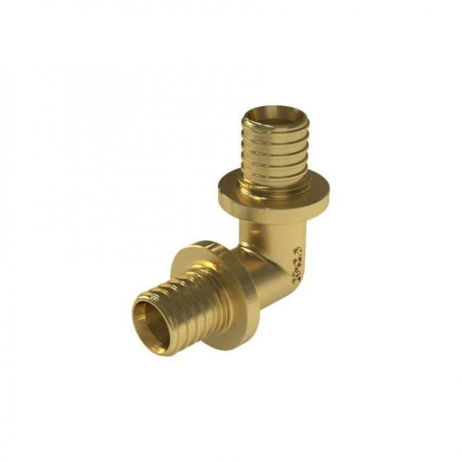 Угольник 90° KAN-therm UltraLine 20х2,8 латунь, аксиальный 2509302002