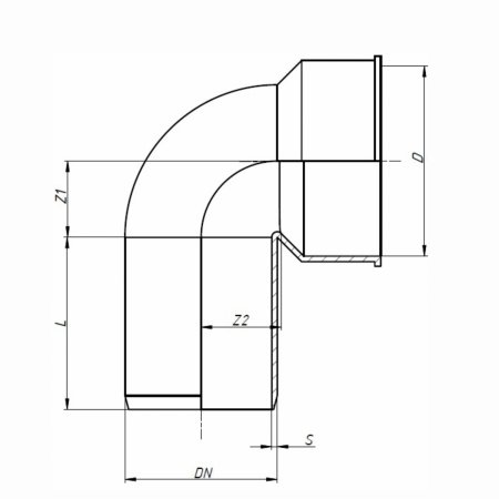 Отвод канализационный сифонный Ostendorf HTSW 50/40 Отвод канализационный сифонный Ostendorf HTSW 50/40
