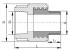 Муфта комбинированная, переходная Valfex PPR НР 32х1/2", белая