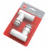 Набор дизайн-вентилей Royal Thermo Piano, угловой 1/2" (белый) НС-1422581